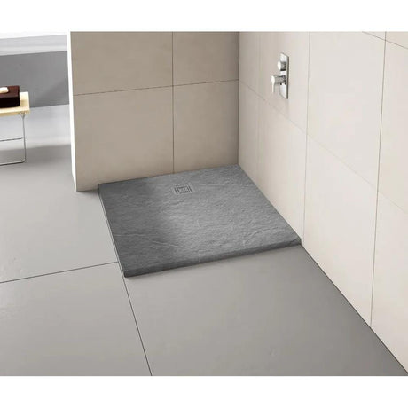 Merlyn Square Shower Tray Fossil Grey Merlyn Truestone Square Shower Tray