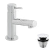 VADO Mono Basin Tap Vado Zoo Mini Mono Basin Mixer Tap with Universal Waste in Chrome