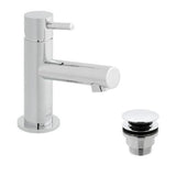 VADO Mono Basin Tap Vado Zoo Mini Mono Basin Mixer Tap with Universal Waste in Chrome