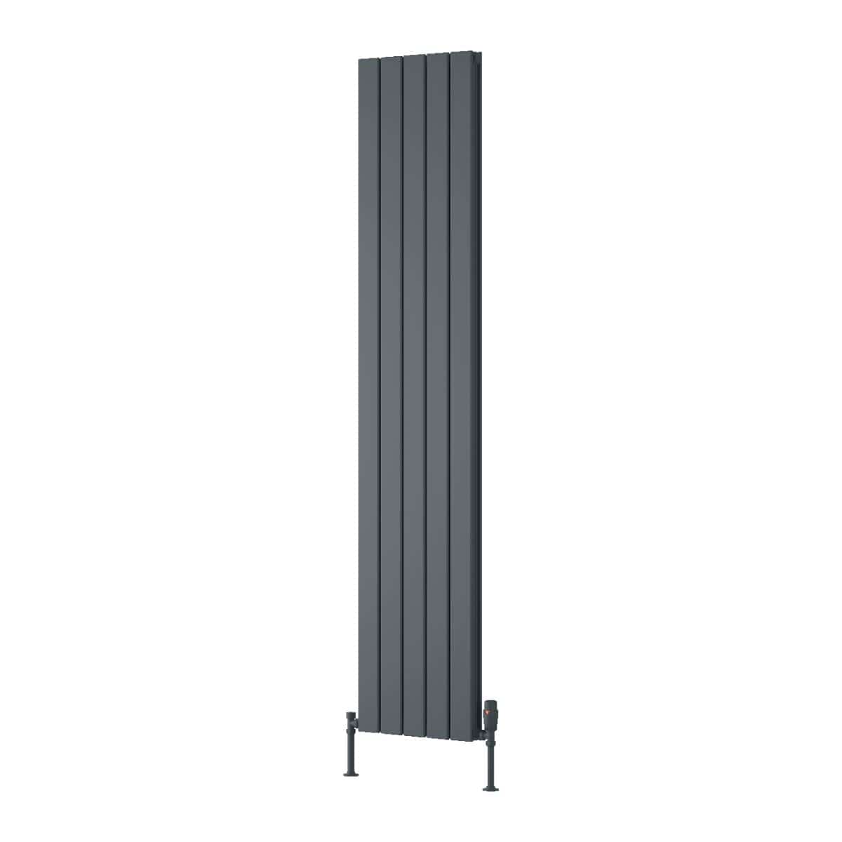 Reina Panel Radiator 1800 x 370mm / Anthracite Reina Piatto Double Vertical Panel Central Heating Radiator