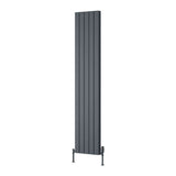 Reina Panel Radiator 1800 x 370mm / Anthracite Reina Piatto Double Vertical Panel Central Heating Radiator