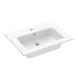 Saneux Wall Mounted Vanity Unit Saneux Monument 600mm Wall Mounted Two Drawer Vanity Unit in Portland Oak with Basin or Worktop