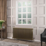 Eastbrook Column Radiator 600 x 1148 / Central Heating Eastbrook Rivassa Traditional 3 Column Radiator in Bronze Effect