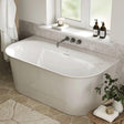 Crosswater Back To Wall Freestanding Bath 1500 x 800mm Crosswater Cursa Back to Wall Freestanding Bath