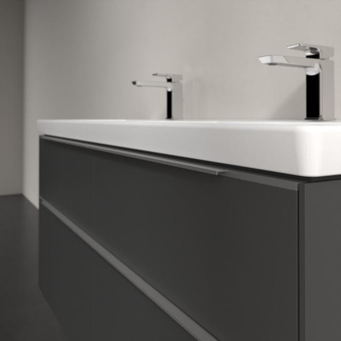 Villeroy & Boch Wall Mounted Vanity Unit Villeroy & Boch Subway 3.0 Wall Hung 1200mm Four Drawer Double Vanity Unit with Basin