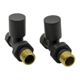 Reina Radiator Valve Anthracite Reina Portland Straight Radiator Valves