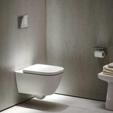 Laufen Wall Hung Toilet Laufen Meda Rimless Silent Flush Back to Wall Toilet with Soft Close Seat