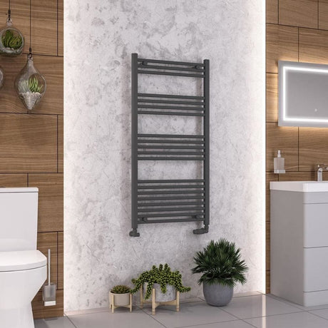 Eastbrook Wendover Straight Heated Towel Rail in Anthracite