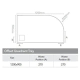 Merlyn Offset Quadrant Shower Tray Merlyn Truestone Offset Quadrant Shower Tray