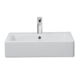 Crosswater Countertop Basin Crosswater Air 600mm Countertop or Wall Mounted Basin with 1 Tap Hole