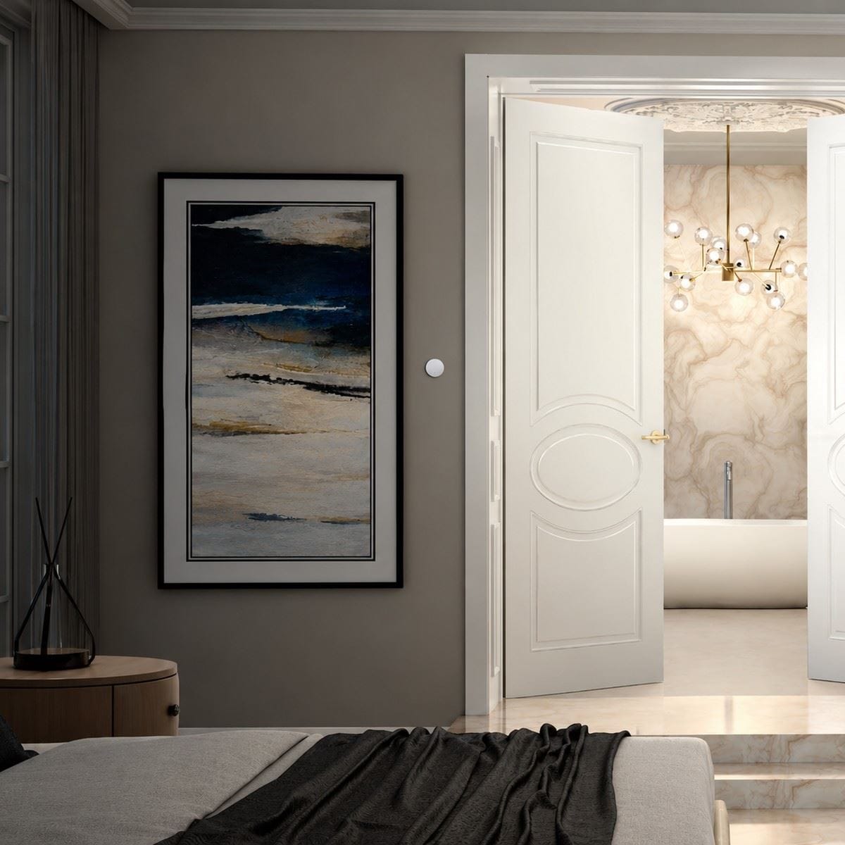 TED Concealed Shower Valve TED Togo Wall Mounted Wireless Remote Control Button