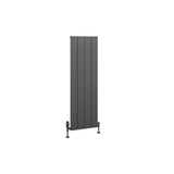 Eastbrook Panel Radiator Eastbrook Charlton Vertical Aluminium Designer Radiator in Matt Anthracite
