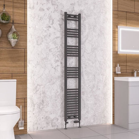 Eastbrook Wendover Straight Heated Towel Rail in Anthracite