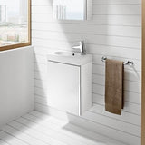 Roca Cloakroom Vanity Unit Gloss White Roca Mini 450mm Wall Mounted Cloakroom Vanity Unit with Basin