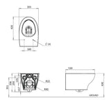 Crosswater Wall Hung Toilet Crosswater Kai Rimless Wall Hung Toilet with Slimline Soft Close Seat
