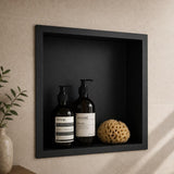 Aquarius Bathrooms Shelf Matt Black / 300 x 300mm Aquarius Shower Niche