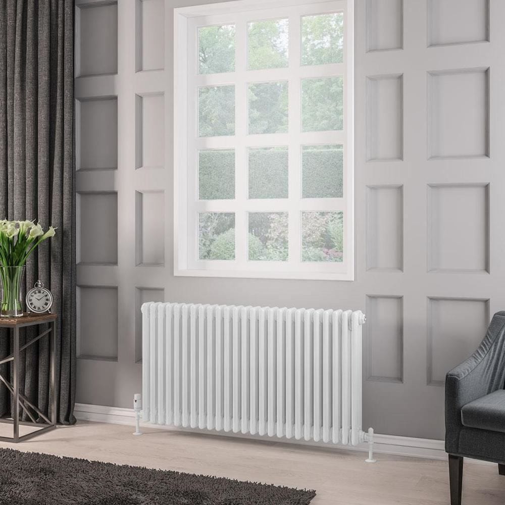 Eastbrook Rivassa Traditional 3 Column Radiator in White