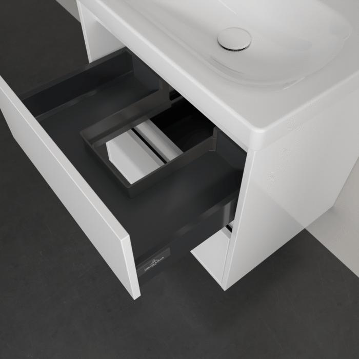 Villeroy & Boch Wall Mounted Vanity Unit Villeroy & Boch Skyla Wall Mounted 600mm Two Drawer Vanity Unit with Basin
