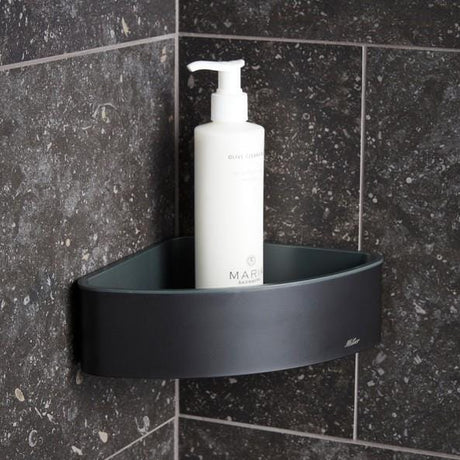 Miller Basket Miller Signature Corner Shower Basket in Matt Black