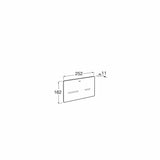 Roca Flush Plate Roca Duplo One EP3 Electronic Sensor Flush Plate