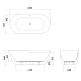 Crosswater Modern Freestanding Bath Crosswater Cerus Freestanding Bath