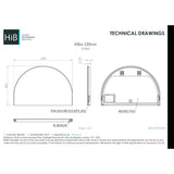 hib. Illuminated Mirror hib. Alba Arch LED Illuminated Mirror