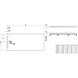 Laufen Laufen Marbond PRO Rectangular Tray with Waste in White