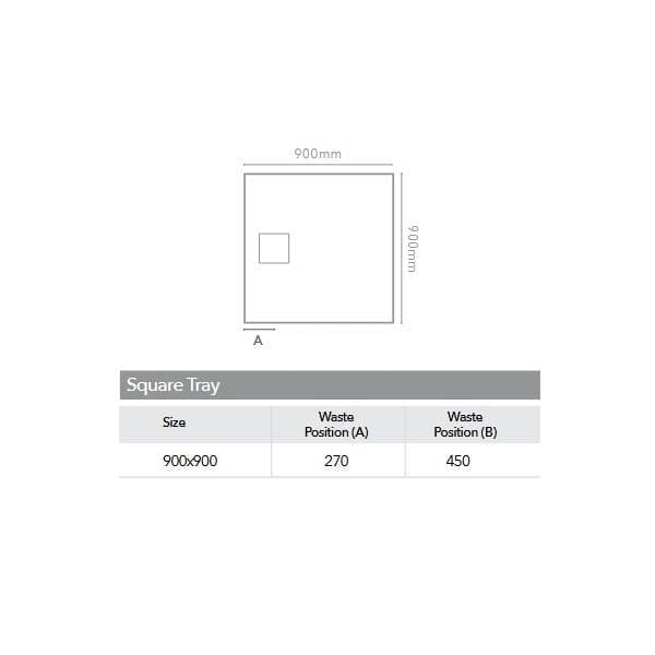 Merlyn Square Shower Tray Merlyn Truestone Square Shower Tray
