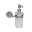 JTP Soap Dispenser Chrome JTP Grosvenor Frosted Glass Soap Dispenser