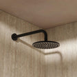 Crosswater Fixed Shower Head Matt Black Crosswater MPRO 200mm Round Fixed Shower Head
