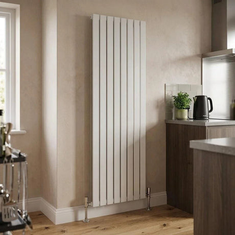 Aquarius Bathrooms Panel Radiator 1800 x 560mm / White Aquarius Flat Single Vertical Radiator