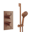 Crosswater Concealed Shower Set Brushed Bronze Crosswater Design 2 Handle 1 Outlet Shower Set 2 with Slide Rail