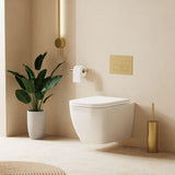 Crosswater Wall Hung Toilet Crosswater Mada Square Wall Hung Rimless Toilet with Soft Close Seat