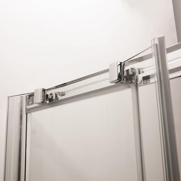 Crosswater Quadrant Shower Enclosure Crosswater Kai 6 Quadrant Single Door Shower Enclosure 900 x 900mm - Silver