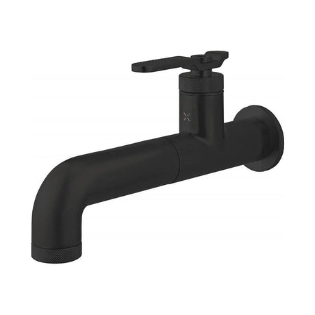 Crosswater Wall Mounted Basin Tap Crosswater Union Single Hole Wall Mounted Basin Mixer Tap in Matt Black