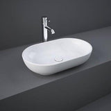 RAK Countertop Basin RAK Moon Oval 500mm Countertop Basin in White