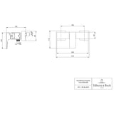 Villeroy & Boch Exposed Shower Valve Villeroy & Boch Architectura Exposed Thermostatic Square Shower Valve