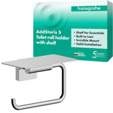 Hansgrohe Toilet Roll Holder Hansgrohe Addstoris S Toilet Roll Holder with Shelf