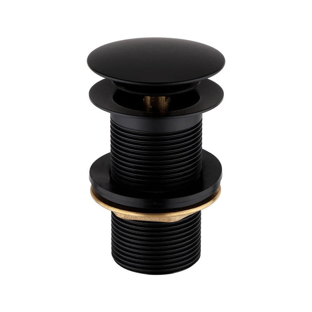 Imex Basin Waste Matt Black Imex Basin Solid Brass Unslotted Basin Clicker Waste