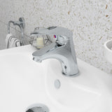 Imex Mono Basin Tap Imex DV8 Single Lever Basin Mixer Tap with Clicker Waste in Chrome