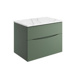 Crosswater Wall Mounted Vanity Unit Crosswater Glide II Wall Mounted Two Drawer Vanity Unit with Worktop