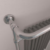 Eastbrook Inset Radiator Eastbrook Isbourne Straight Vertical Traditional Radiator in Chrome/Matt Anthracite