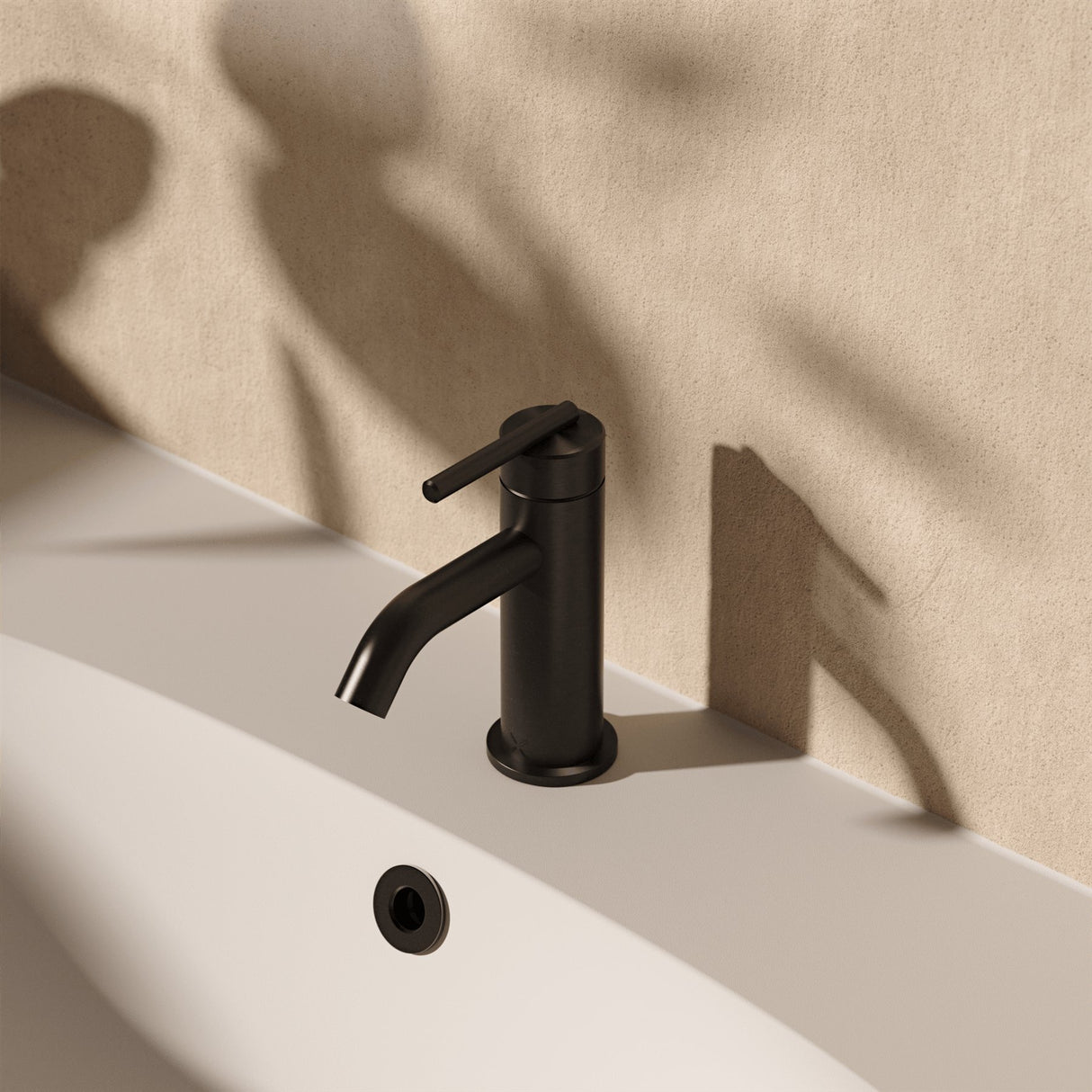 Crosswater Cloakroom Tap Stainless Slate Crosswater 3ONE6 Lever Mini Monobloc Basin Mixer Tap