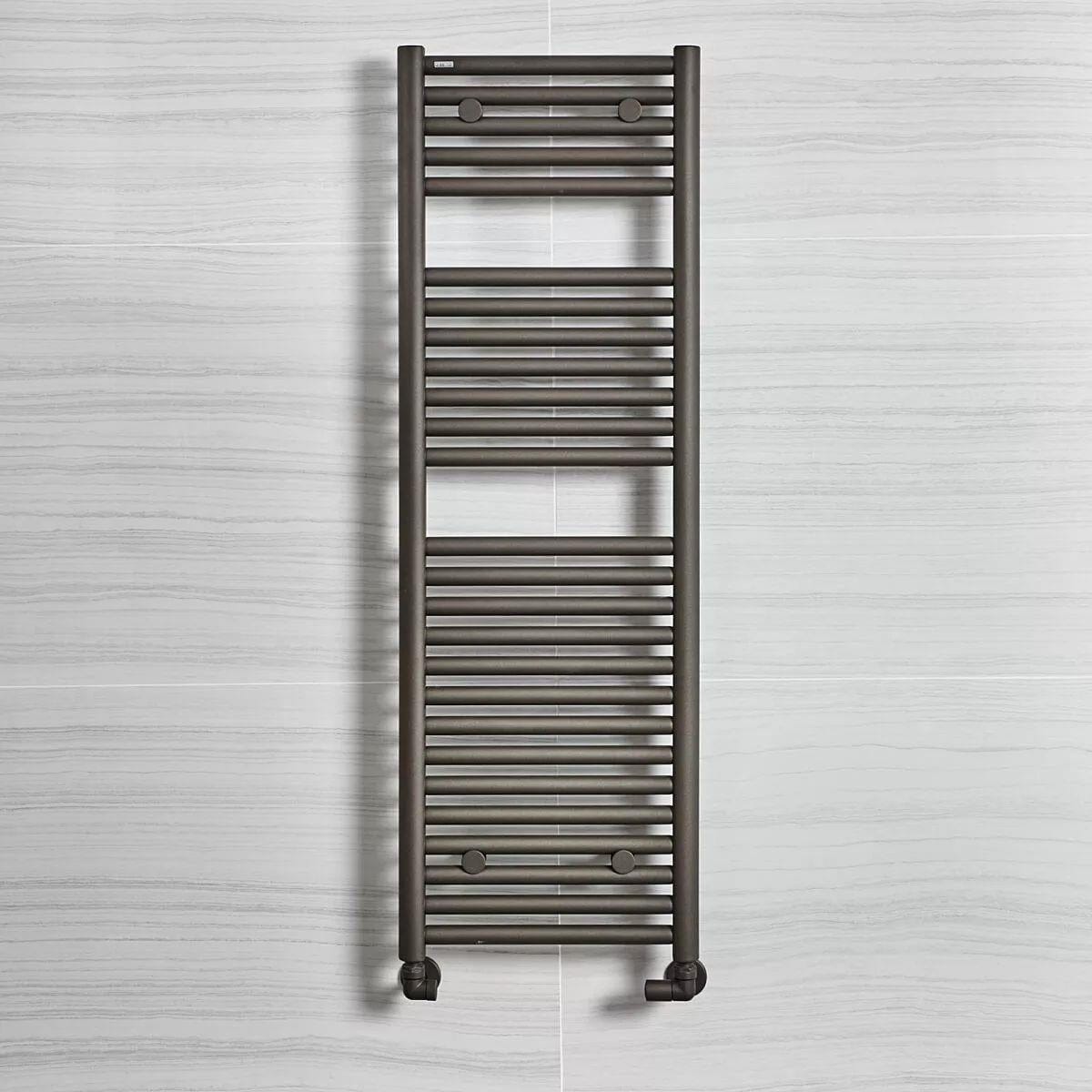 Tissino Ladder Rails 1212 x 400 / Central Heating Tissino Hugo2 Designer Towel Radiator in Arabica