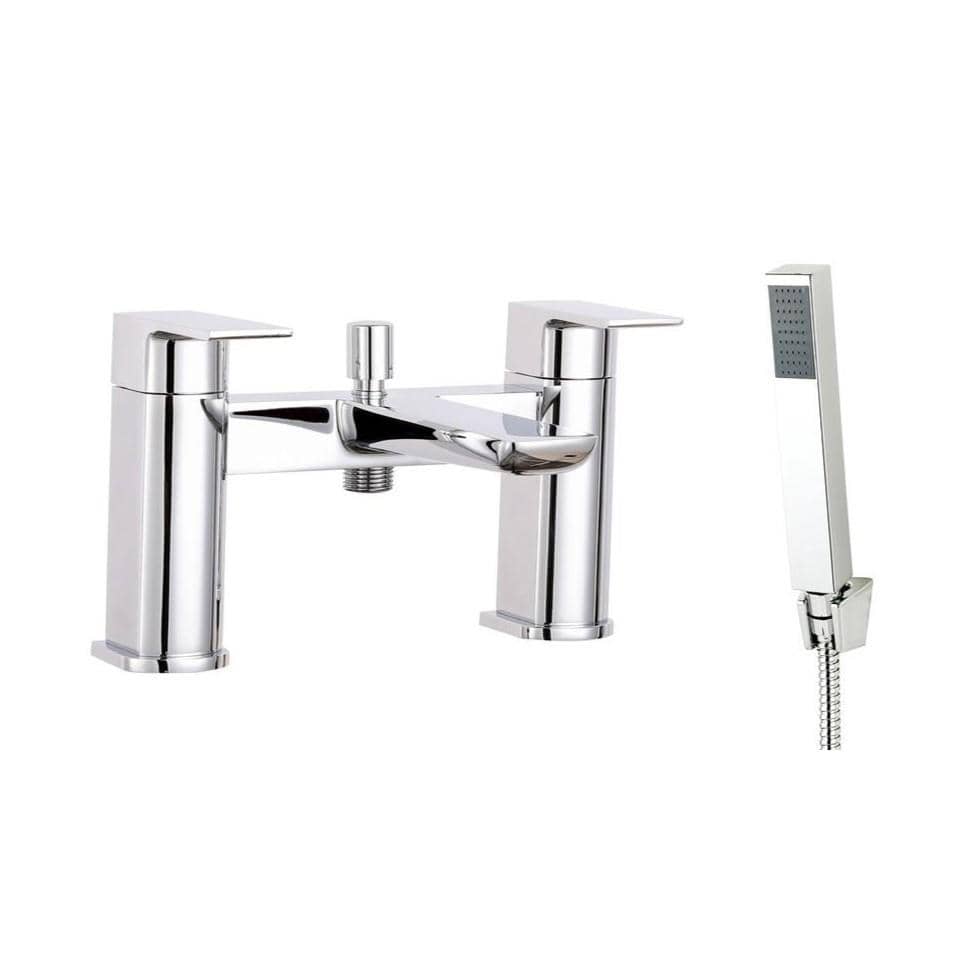 Aquarius Bathrooms Bath Shower Mixer Aquarius Hydro Complete Bath Brassware Pack with Basin Mixer, Bath and Shower Mixer