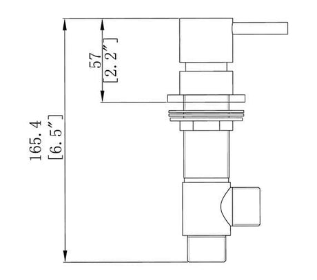 Crosswater Bath Mixer Crosswater Kai Lever Deck Mounted Panel Valve (Pair) in Chrome