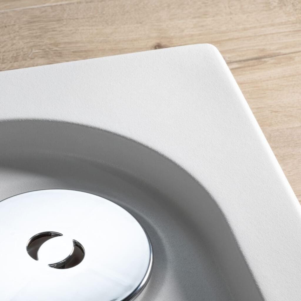 Aquarius Square Shower Tray Aquarius Pluvia 45mm Stone Resin Square Shower Tray