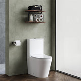 Aquarius Bathrooms Close Coupled Toilet Aquarius Metric Rimless Back to Wall Close Coupled Toilet with Soft Close Seat