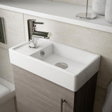 Aquarius Bathrooms Cloakroom Vanity Unit Aquarius Byron 400mm Floor Standing 1 Door Cloakroom Vanity Unit with 1 Tap Hole Basin