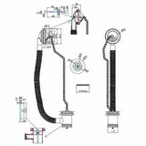 Burlington Bath Waste Burlington Bath Overflow, Plug and Chain Waste